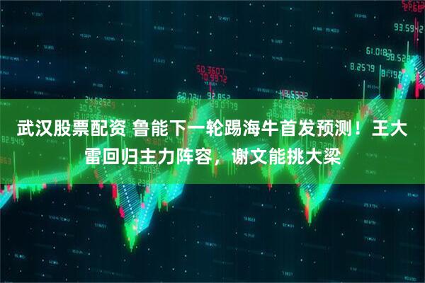 武汉股票配资 鲁能下一轮踢海牛首发预测！王大雷回归主力阵容，谢文能挑大梁